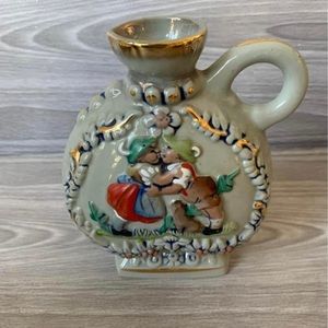 RARE Antique Vintage Germany  Ceramic Decanter Vase Bottle